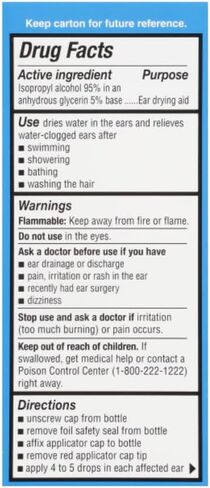 مساعد تجفيف مياه الأذن من Auro-Dri، يساعد على أذن السباحين، 1 أونصة سائلة (عبوة من 3 قطع) in Kuwait