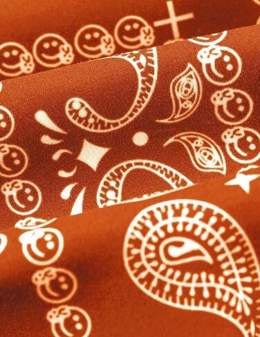 Men's Casual Summer Shorts Boho Print Drawstring Elastic Waist Beach Shorts with Pocket in Saudi Arabia