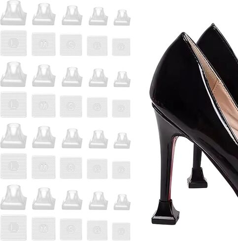 10 Pairs High Heel Protectors 5 Sizes Heel Repair Caps Covers & Heel Stoppers Heel Cover Replacement Tip Caps for Outdoor Weddings/Stop Sinking at Grass/Gravel/Bricks and Cracks in Saudi Arabia