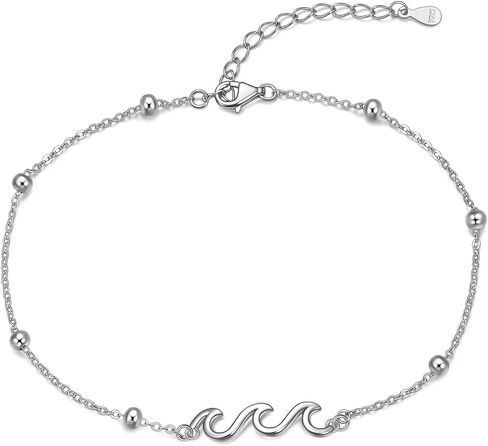 Rnivida 925 Sterling Silver Anklet for Women, Dainty Silver Ankle Bracelet for Women in Kuwait