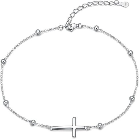 Rnivida 925 Sterling Silver Anklet for Women, Dainty Silver Ankle Bracelet for Women in Kuwait