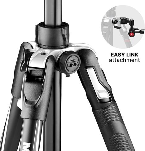 Manfrotto Befree 3-Way Live Camera Tripod Head, Aluminium, 6kg Payload, for Travel Tripods, with Foldable Handles, Fluid Drag System, for Photo and Video, Vlogging Equipment (MH01HY-3WUS) in Saudi Arabia