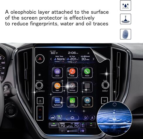 SHAOHAO for 2023 Subaru Ascent Screen Protector 2023 Ascent Screen Protector 11.6 In، for 2023 Subaru Ascent، Premium، Onyx Edition، Limited، Onyx Edition Limited، Touring Screen Protector 11.6 بوصة 2023 Subaru Ascent Accessories غطاء شاشة 2023 Ascent in Kuwait