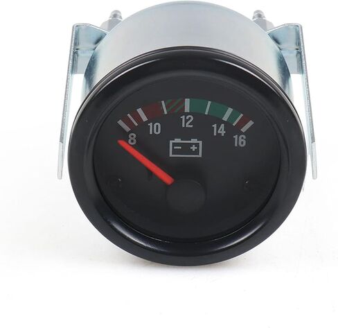 Dyno Racing 2" 52mm Electronic Car Voltmeter Pointer Volt Gauge Voltage Meter Yellow Light Car Meter (18-32) in Kuwait