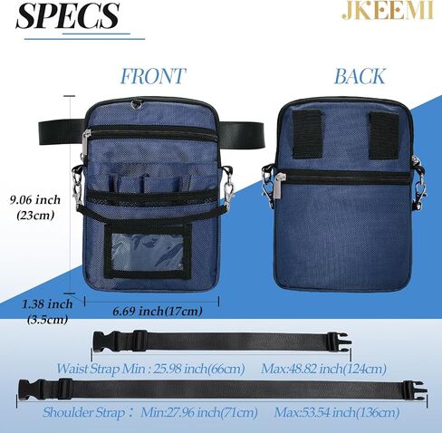 Nurse Fanny Pack with Medical Gear Pockets, Utility Medical Nurse Pouch for Women, Nurse Bags for Work with 2 Adjustable Straps, Student and Nurse Use,Black in Saudi Arabia