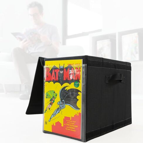 صندوق تخزين الكتب الهزلية وعرض الكتب الهزلية من Comic Vision [في انتظار الحصول على براءة اختراع] - جزء علوي مغلق وقابل للإزالة in Kuwait