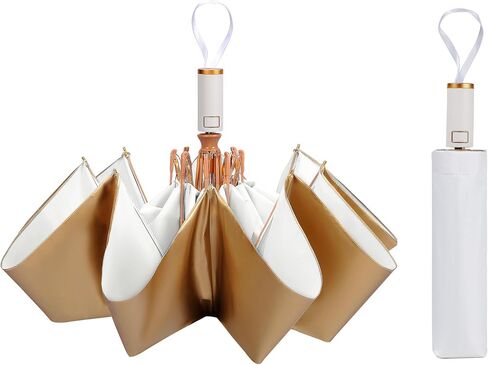 مظلة LCY أوتوماتيكية مضادة للأشعة فوق البنفسجية قابلة للطي مظلة شمسية صغيرة خفيفة الوزن ومظلة للشمس والمطر in Kuwait