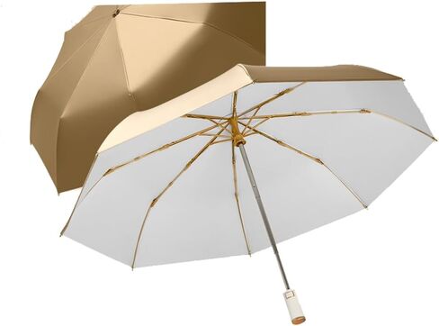 مظلة LCY أوتوماتيكية مضادة للأشعة فوق البنفسجية قابلة للطي مظلة شمسية صغيرة خفيفة الوزن ومظلة للشمس والمطر in Kuwait