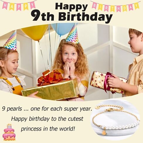هدايا عيد ميلاد سعيد للفتيات 8th 9th 10th 11th 12th 13th أساور اللؤلؤ أفضل أفكار الهدايا لابنة / حفيدة / ابنة أخت / ابن عم in Kuwait