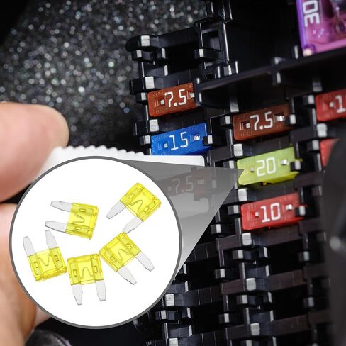 5 Pcs Mini 30AMP APM/ATM Universal Car Fuse Blade Style Fuses Short Circuit Protection - Automotive Car Boat Truck SUV RV - Plastic Metal Deep Green in Kuwait