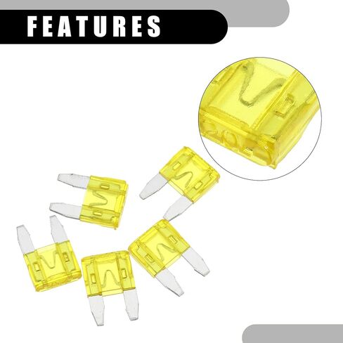 5 Pcs Mini 30AMP APM/ATM Universal Car Fuse Blade Style Fuses Short Circuit Protection - Automotive Car Boat Truck SUV RV - Plastic Metal Deep Green in Kuwait