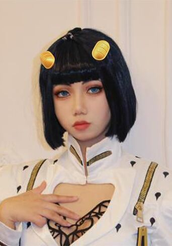C-ZOFEK Men's Anime Cosplay Wig Short Balck Halloween Classical Slicked-back Hair (Black) in Saudi Arabia