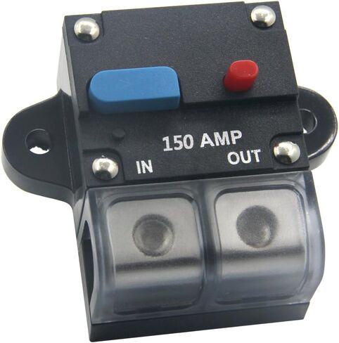 12-24 Volt DC 100A Circuit Breaker, 0 or 4 Gauge Trolling Motor Auto Car Marine Boat Bike Stereo Audio Inline Fuse Holders Inverter (100A) in Saudi Arabia