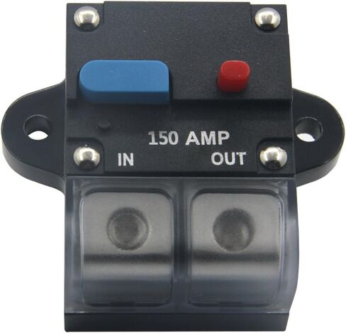 12-24 Volt DC 100A Circuit Breaker, 0 or 4 Gauge Trolling Motor Auto Car Marine Boat Bike Stereo Audio Inline Fuse Holders Inverter (100A) in Saudi Arabia