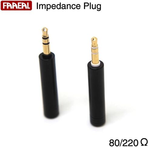 FAAEAL Conductor Earphone Impedance Plug 80 220 ohm Noise Cancelling Adapter 3.5mm Jack Professional Reduce Noise Filter Plug (80 Ohm) in Kuwait
