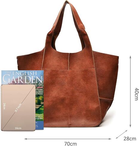 NICOLE & DORIS Large Carry on Handbags Oversized Tote Bags for Women Hobo and Shoulder Bags Soft PU Leather Shopping Bag in Saudi Arabia