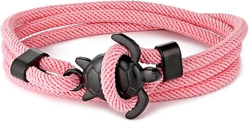 سوار ملفوف على شكل سلحفاة بحرية - تصميم فريد، نايلون قابل للتعديل، طول 53.34 سم in Kuwait