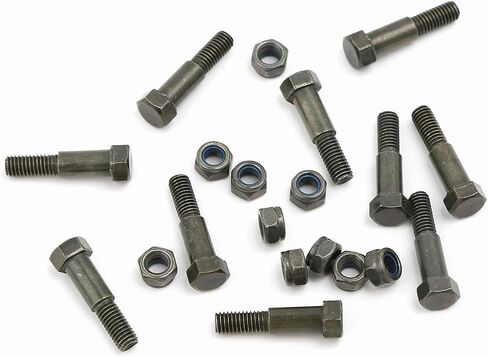 Motorcycle Handlebar Lever Pivot Bolt in Low Carbon Steel Material,M8 Hex Head,M5 Threading,Overall Lenght 24mm,Compatible with Handlebar Brake Lever，Pack of 10 in Kuwait