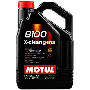 Motul 5L Synthetic Engine Oil 8100 X-CLEAN Gen 2 5W40