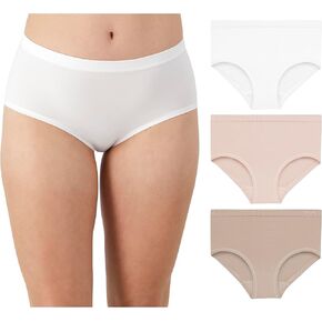 Maidenform M Bikini, Mid-Rise Hipster Panty, Seamless Underwear for Women, 3-Pack