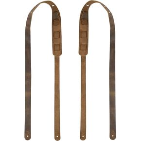 Button End Suspenders for Groomsmen, Best Men, and Bachelors, Ideal for Wedding Ceremonies, Dinner Parties, Full Grain Leather, Handmade, Bourbon Brown