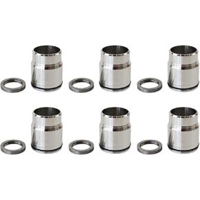 Injector Sleeve Kit Cup Tube 6pcs fits for Injector with Seal Cummins ISX Single Cam Replace OE 3686961 3686883 3687210