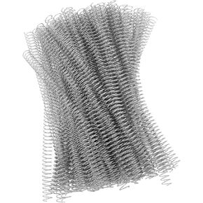 100PCS Spiral Binding Coils 48 Loops 4:1 Pitch Double Wire Binding Spines 1150 Sheets Capacity 14.3mm Diameter A4 Office Paper Book Binding (Gold)