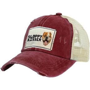 BRIEF INSANITY Trucker Hat - Cute Dog Puppy Themed Humorous Novelty Snapback Hat | Unisex Adult Trucker Cap