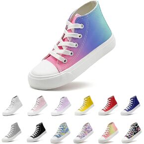 Toddler/Little Sneakers for Girls Boys Kids Fashion High Tops Canvas Shoes Classic Casual Tennis Shoes Colorful Shoes