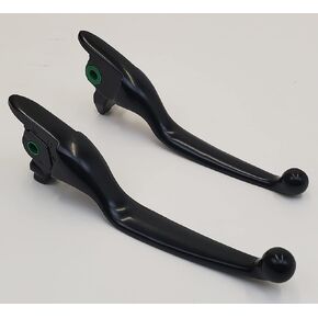 Satin Black Smooth Wide Blade Brake Lever & Clutch Lever for 2017+ Harley Touring Road Glide, Road King, Electra Glide & Street Glide Models - Replaces HD# 41700422 – Chopper Bobber