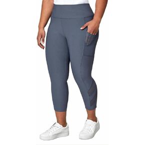 Mondetta Womens Midweight High Waisted Mesh Capri Legging in Kuwait