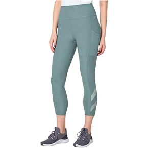 Mondetta Womens Midweight High Waisted Mesh Capri Legging