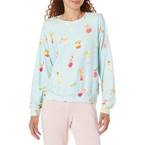 PJ Salvage Women's Loungewear Lets Drink About It Long Sleeve Top