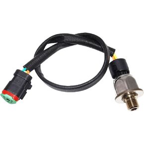 Heavy Duty Fuel Oil Pressure Sensor 224-4536 Compatible with CAT Caterpillar C7 C9 Mxs Nxs 3126 3126B 3126E C15 on Highway Engines 2244536 194-6726 3PP6-1 1946726
