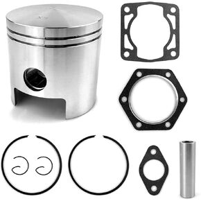72mm Standard Piston Ring & Gasket For EZGO 2 Cycle Gas Golf Cart 1976-1988 14997-G1 14554-G1