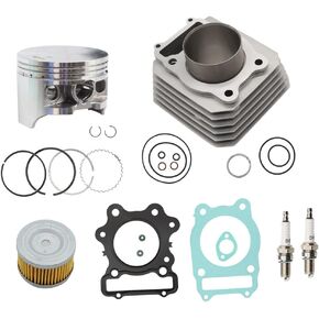 Top End Rebuild Kit 74mm Piston Ring Tensioner Compatible with 1988-2000 TRX300 TRX300 FW Fourtrax300 4x4 2x4 Replace 12000-HC4-000 12100-HC4-000