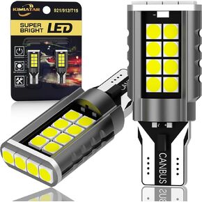 921 LED Bulb Reverse Light 912 T15 Back up lights,6000K Xenon White W16W 906 904 902 Super Bright 912 LED Bulb Direct Reverse Replacement Lamps（Pack of 2）