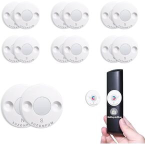 8 Pack Magnetic Wall Mount Holder, Remote Control Holder, Holder for TV Box, Wi-Fi Router Holder, Organizer for Home, Kitchen, and Office Applications, Ideal for Storing Small Metal Items
