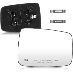 Passenger Right Side View Heated Mirror Glass with Backing Plate Compatible with 2010 Dodge Ram 1500 2500, 2011-2018 Ram 1500 2500, Replace for 68079363AA 68050299AA in Kuwait