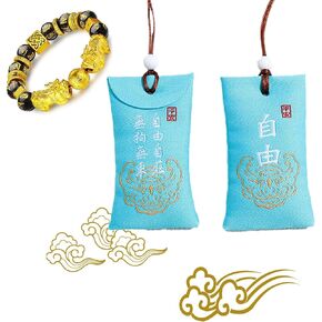 Spiritual Salt with Sachet,Buddhist Spiritual Salt Pouch Necklacespiritual Pouch, Classical Chinese Talisman, Spiritual Salt Pouch from China (1pcs,Lucky) in Saudi Arabia