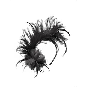 BABEYOND Fascinator Hats for Women Feather Flower Headband Kentucky Headpiece Gatsby Derby Hat for Cocktail Wedding Tea Party