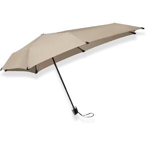 Senz° Mini Windproof Umbrella, Manual Folding, 91 x 91 cm - Brown Rice