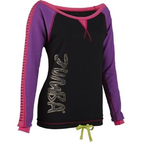 تي شيرت Zumba Fitness للسيدات بأكمام طويلة ممزق بالفعل in Kuwait