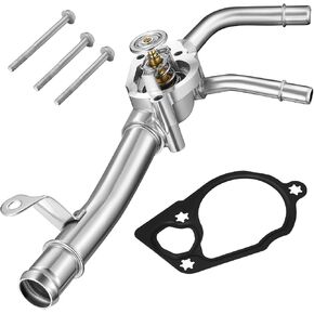 BDFHYK 902-692 مجموعة مبيت ترموستات تبريد الألومنيوم المتوافقة مع 08-17 Buick Enclave، 09-17 Chevy Traverse، 07-17 GMC Acadia، 07-10 Saturn Outlook 3.6L استبدال 12599235 12638893