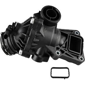Engine Coolant Thermostat Housing Assembly Compatible with Mercedes-Benz C300 C350 E350 R350 E400 GLE350 GLK350 ML350 SLK350 2012-2018 Replacement For 2762000515 A2762000115 902-5844