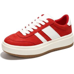 Sneakers for Women - Lace Up Women's Fashion Sneakers Memory Foam Insole Tennis Shoes Womens Sneakers Non Slip Women Footwear Lightweight Platform Shoes Girls' Fashion (Nita)