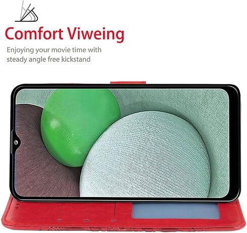 حافظة Bohefo لهاتف Galaxy A03S، حافظة محفظة Samsung A03S SM-A037U مع واقي شاشة من الزجاج المقوى، حافظة بطاقات ائتمان قابلة للطي من جلد ماندالا لهاتف Samsung Galaxy A03S أرجواني in Kuwait