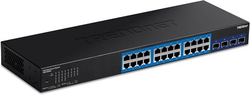 محول ويب ذكي ذو 28 منفذًا من TRENDnet، 24 منفذ جيجابت، 4 × 10 جيجا SFP + فتحات، سعة تحويل 128 جيجابت في الثانية، TEG-30284 و24 منفذ لوحة توصيل Keystone 1U فارغة، 1U 19 بوصة هيكل حامل معدني، TC-KP24 in Kuwait