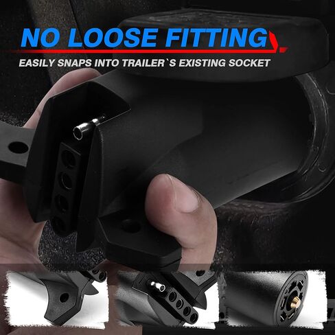 MICTUNING الثقيلة 7 دبوس إلى 5 دبوس مقطورة محول التوصيل مانعة لتسرب الماء in Kuwait