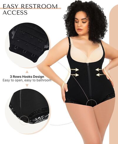 SHAPELLX Fajas Colombianas Shapewear for Women Tummy Control Plus Size Postpartum Body Shaper Butt Lifting Bodysuit in Saudi Arabia